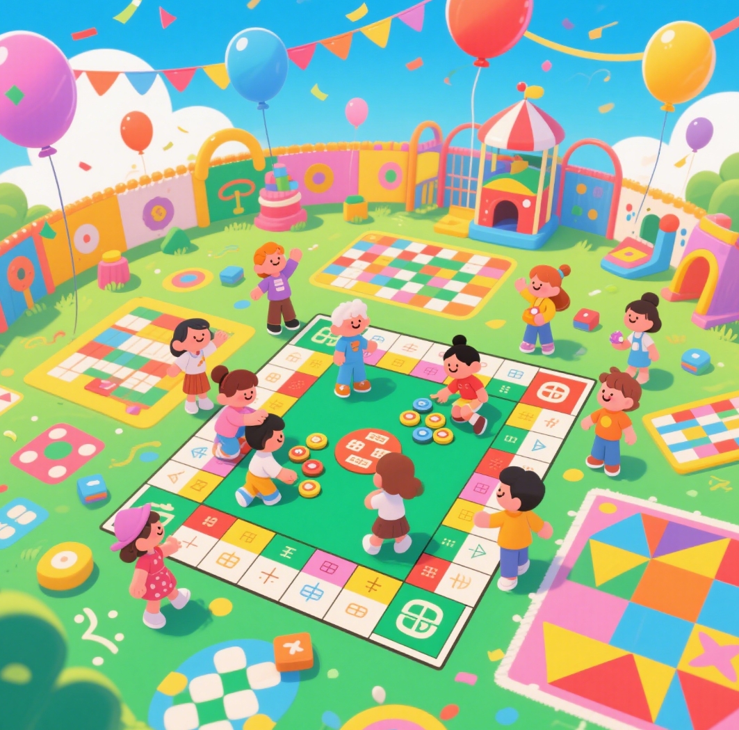 Multiplayer board game action